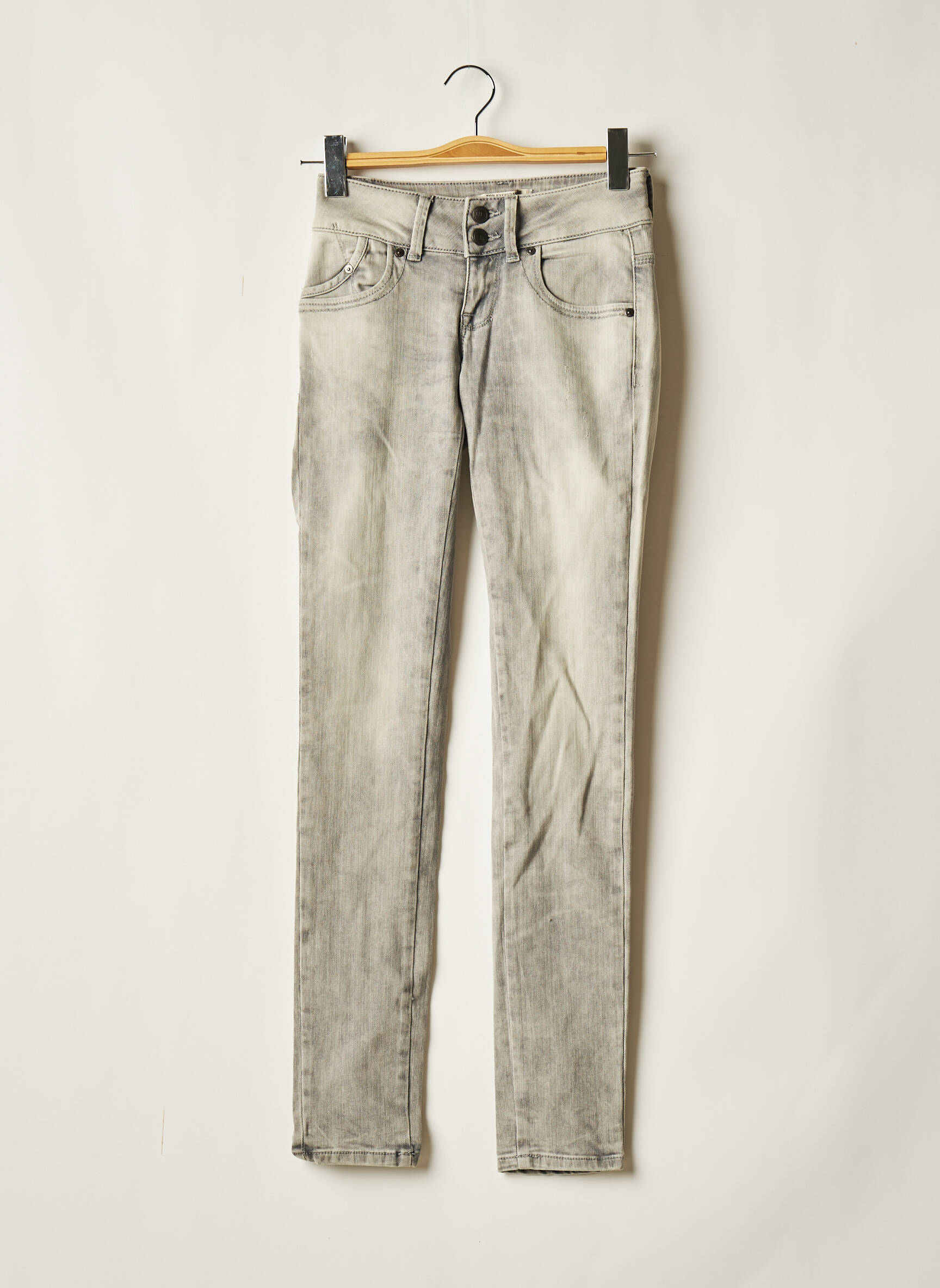 Ltb Jeans Skinny Femme couleur gris