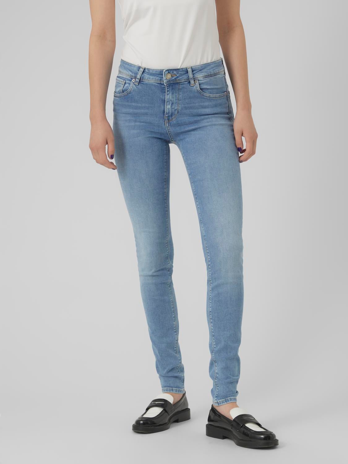 VMLUX Mid Rise Slim Fit Jeans
