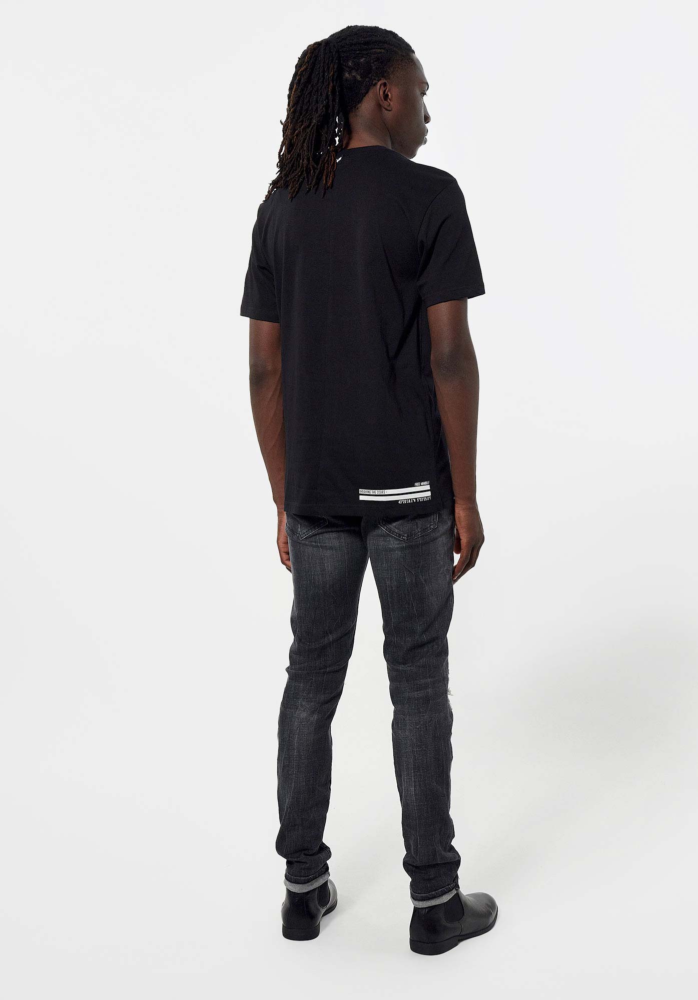 PARY   T-shirt noir Homme en 100% coton bio