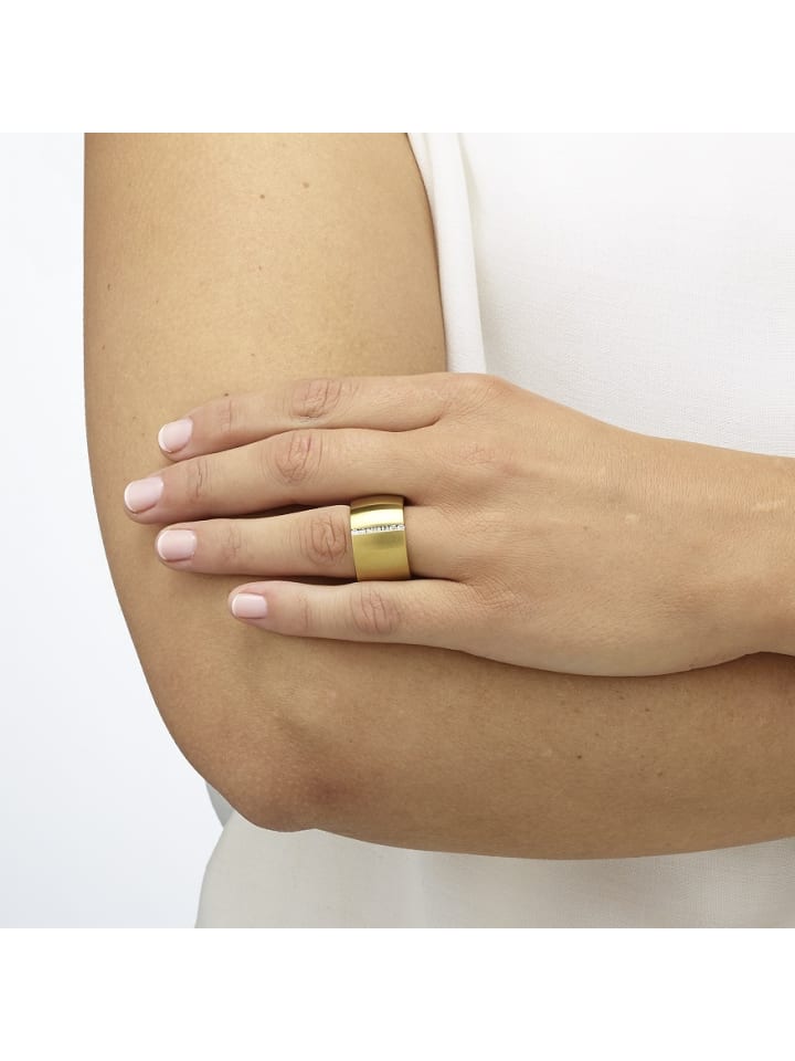 Steel_Art Ring Lines goldfarben in goldfarben günstig kaufen