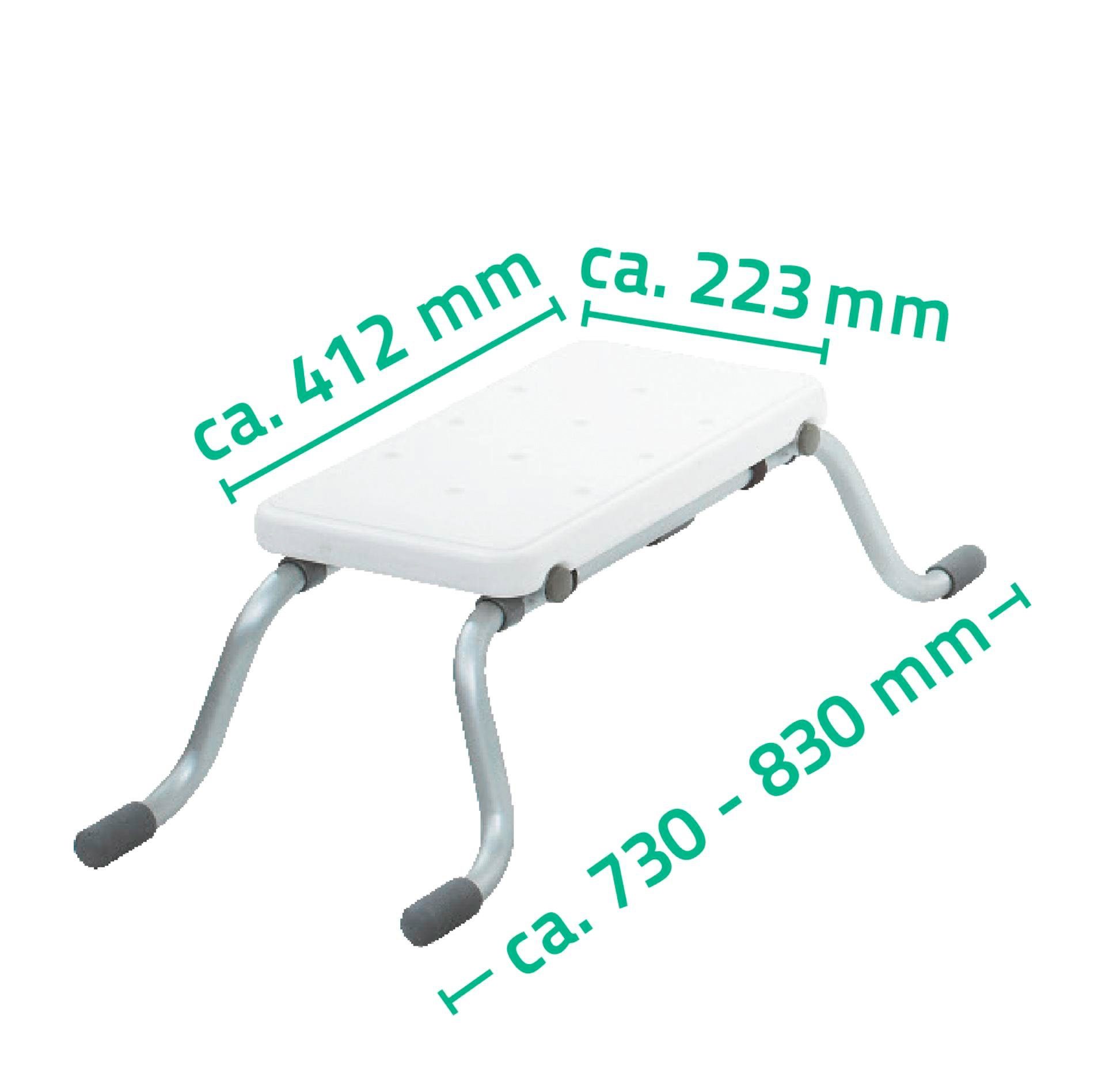 Ridder Badewannensitz Eco, belastbar bis 150 kg, 2-in-1, als Sitz und Schemel nutzbar