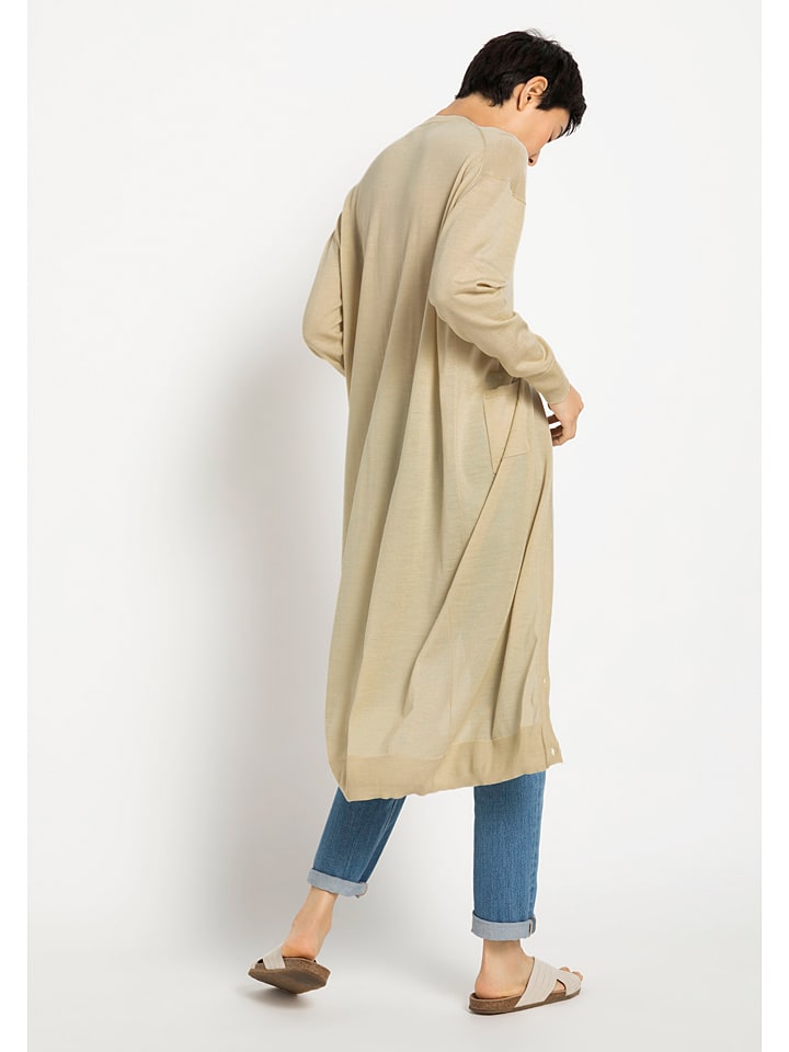 Hessnatur Wollcardigan in Gelb günstig kaufen