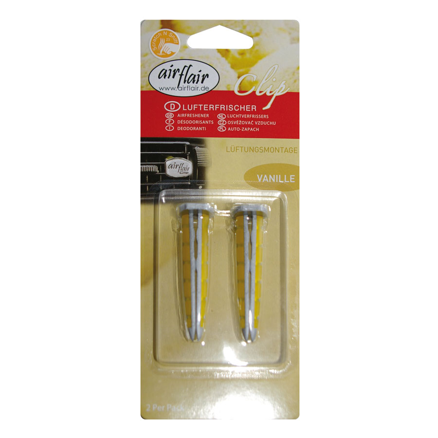 Lufterfrischer Air Flair Clip "Vanille", 2 Stück - ATU
