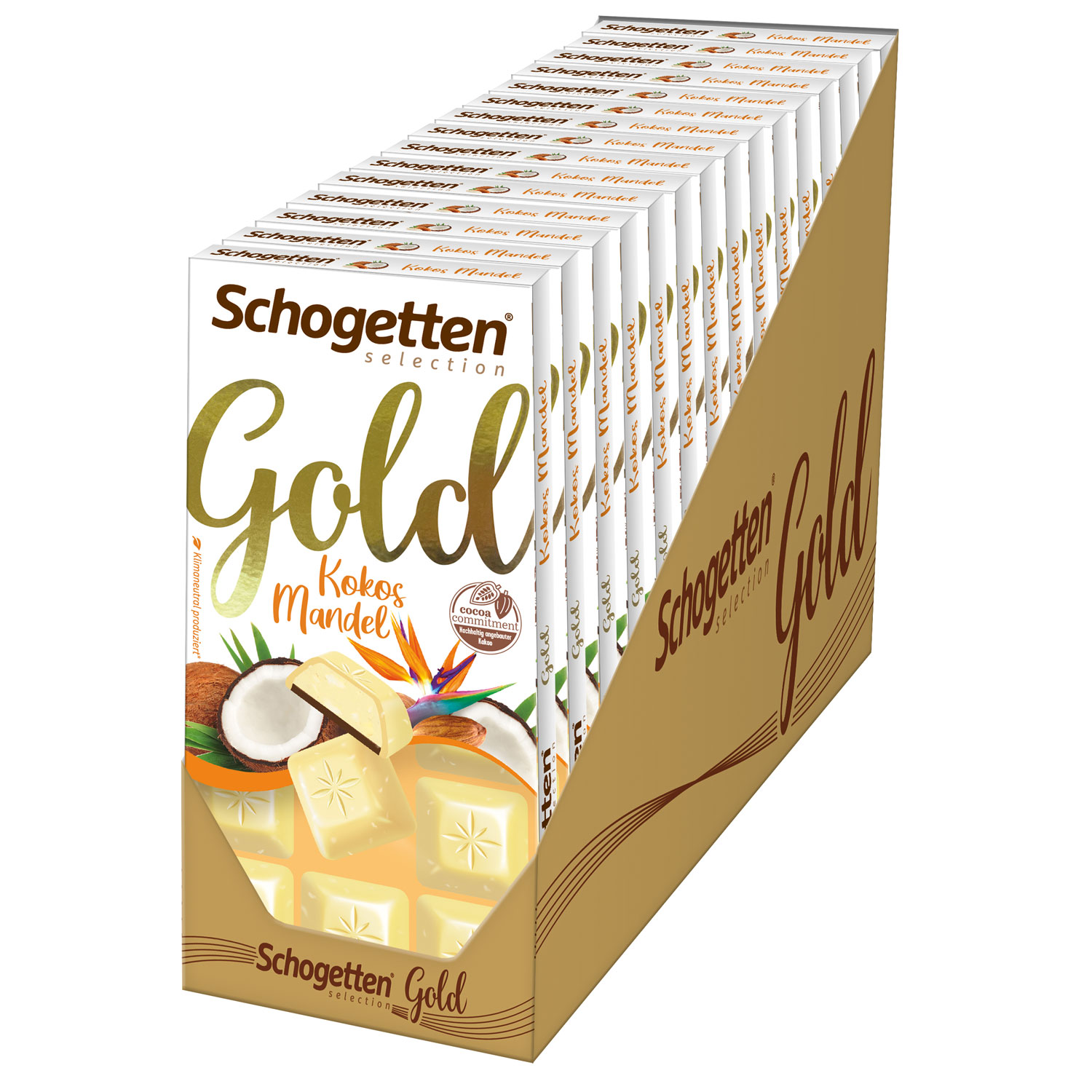 Schogetten Selection Gold Kokos Mandel 100g