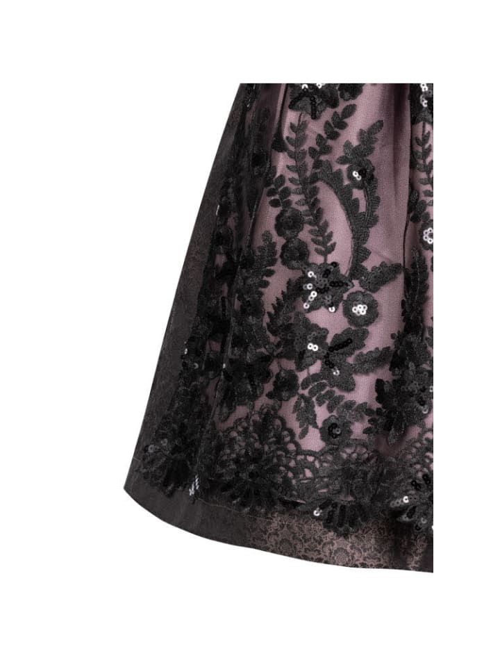 Nübler Dirndl midi Selina in Schwarz günstig kaufen