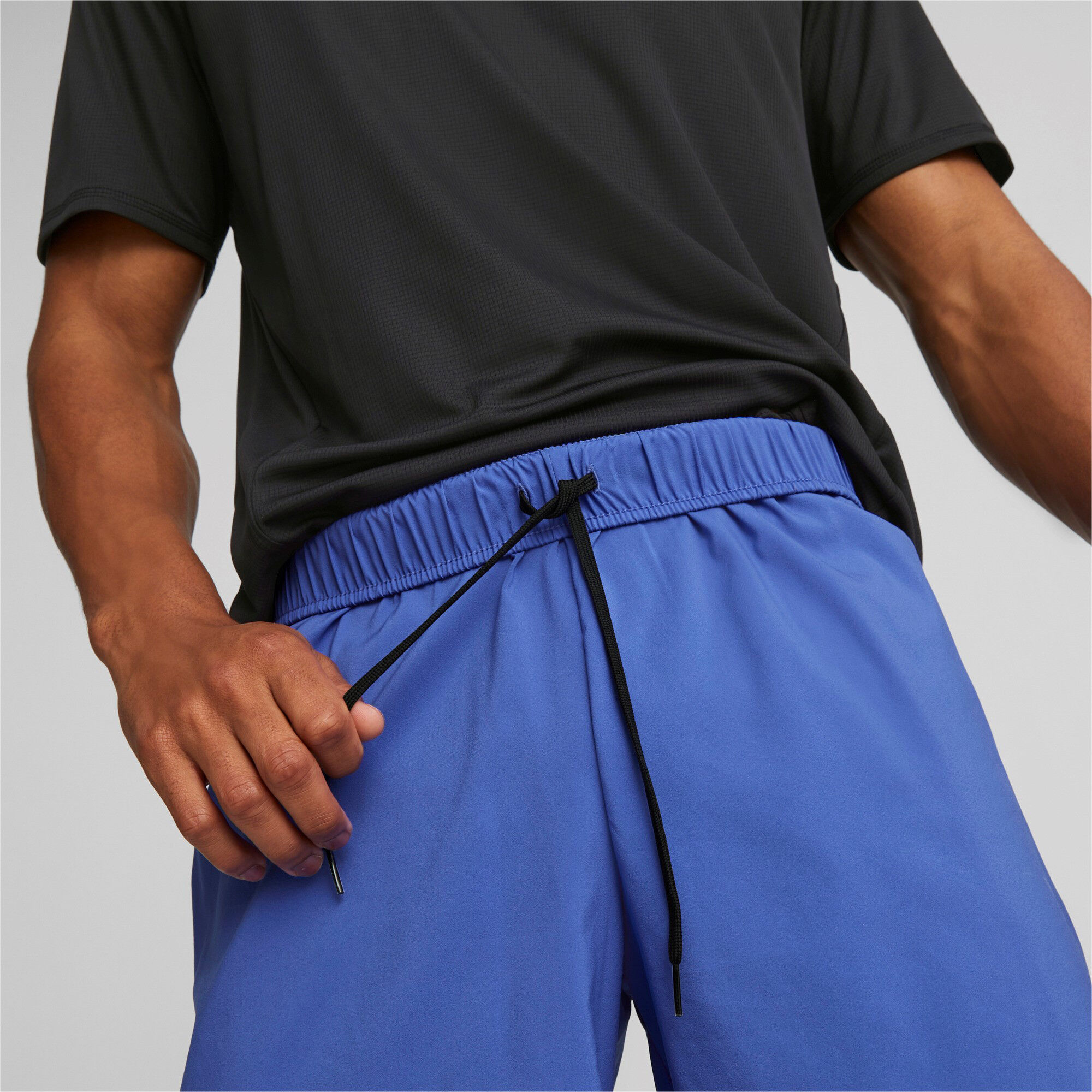 Run Favorite 2in1 Shorts Herren - Blau, Schwarz