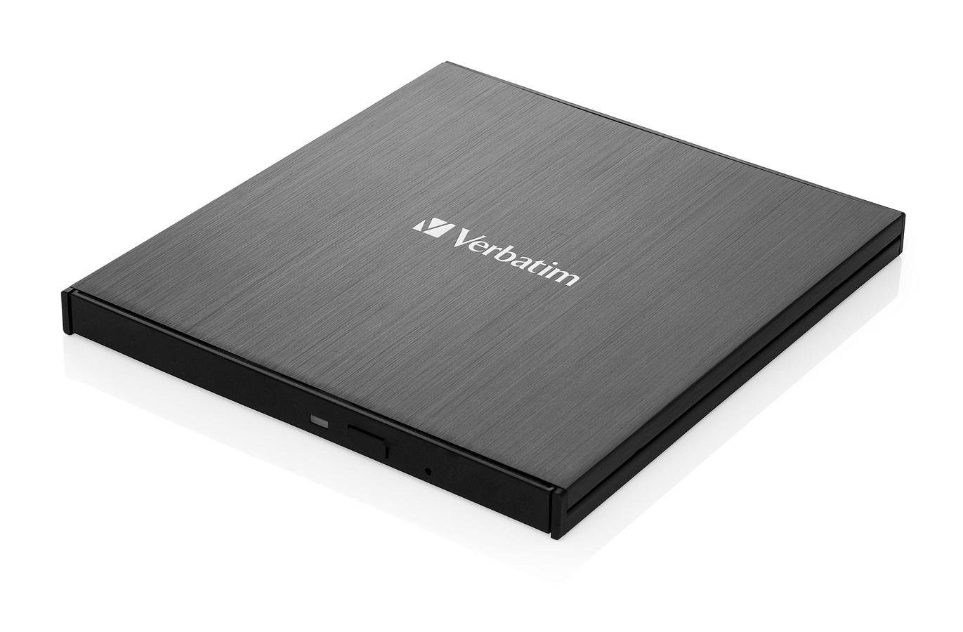 Verbatim ext. Slimline USB 3.1 Ultra HD 4K Blu-ray Writer USB-C Blu-ray-Player