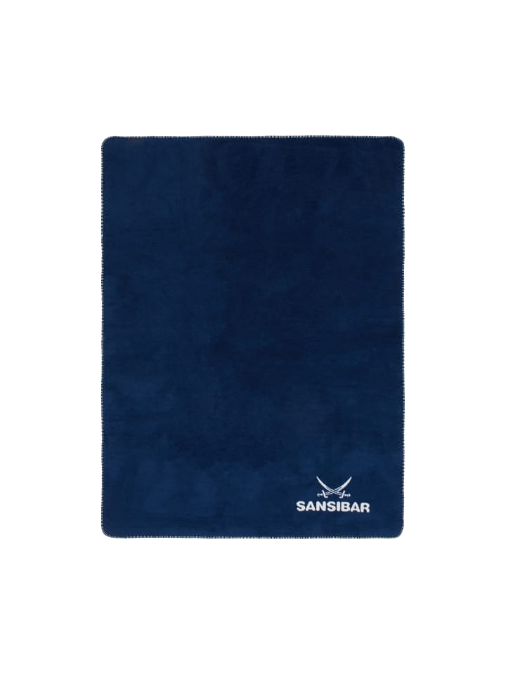 Sansibar Wohndecke Doubleface in Blau günstig kaufen 150x200 cm