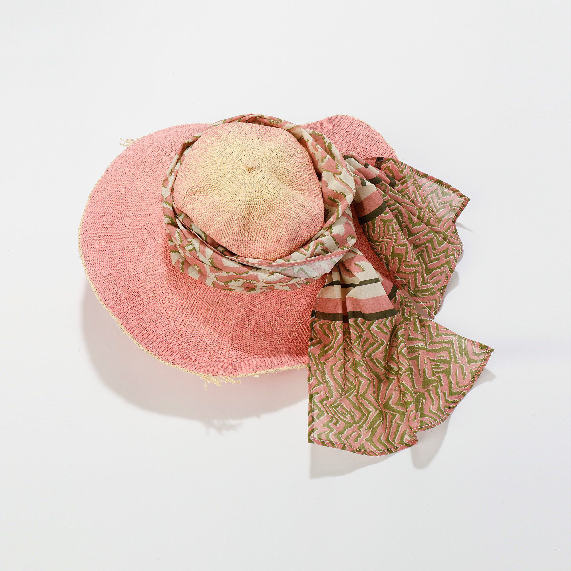 Foulard fabriqué en France imprimé cachemire, 198 x 38 cm
