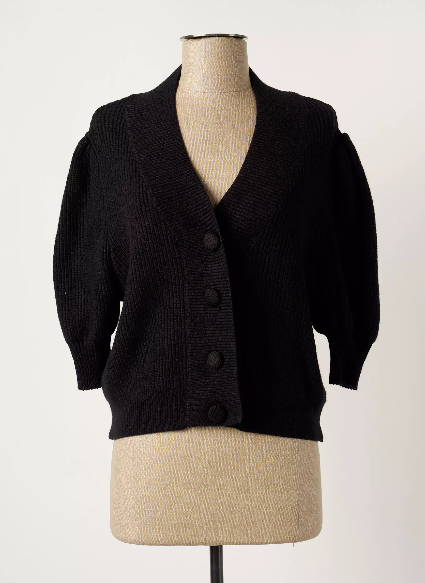 Charlior Gilets Manches Courtes Femme couleur noir