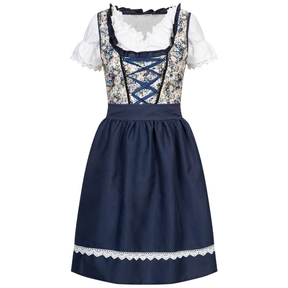 Dirndl Damen Oktoberfest-Kostüm MIESEPETER® blau