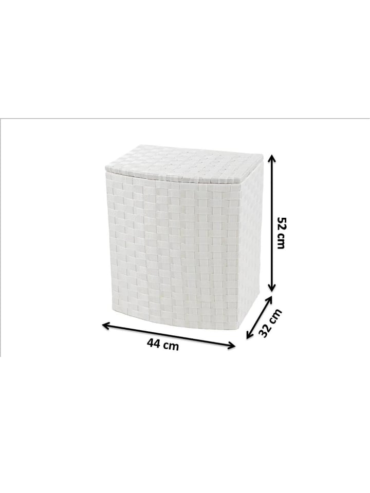 kobolo Wäschekorb NYLONHAMP345 in Weiß günstig kaufen onesize