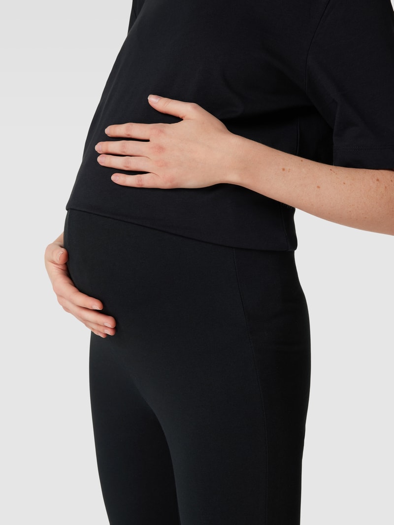Umstands-Leggings im unifarbenen Design Modell 'EMMA' in schwarz
