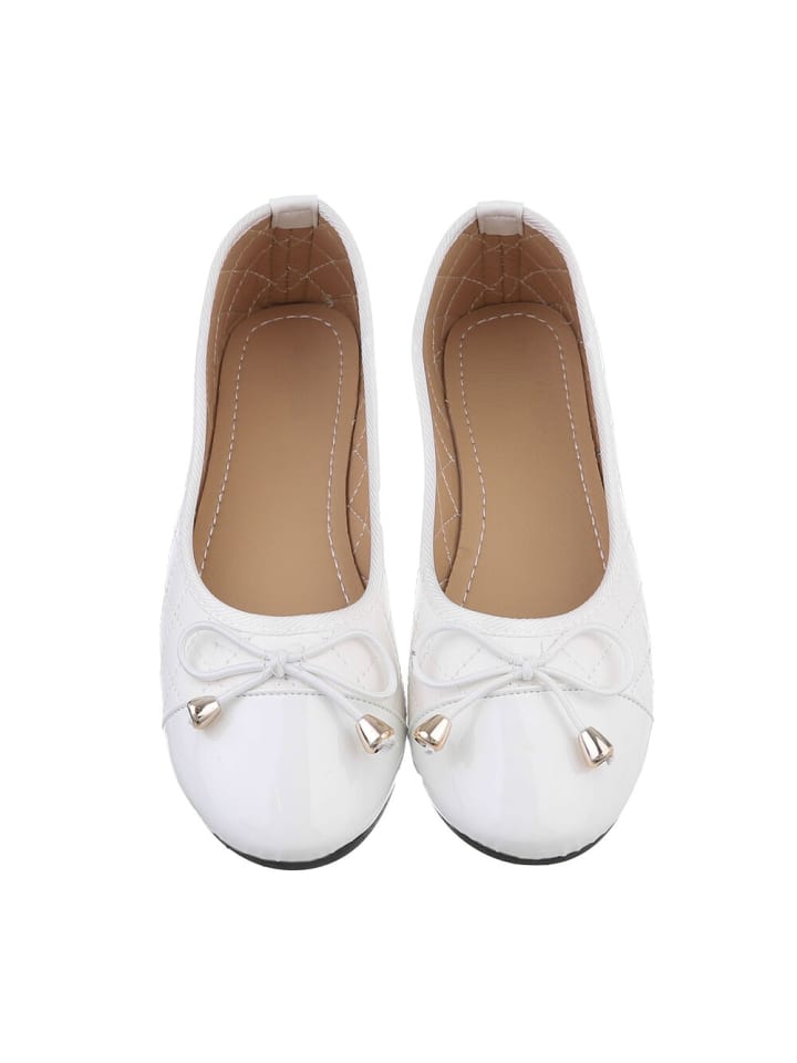 Ital-Design Ballerina in Weiß günstig kaufen