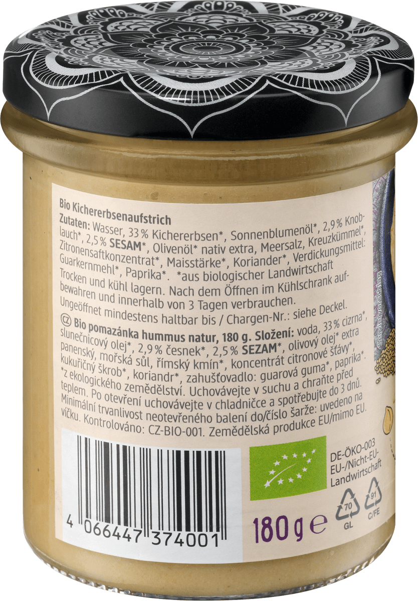 Hummus, natur, 180 g