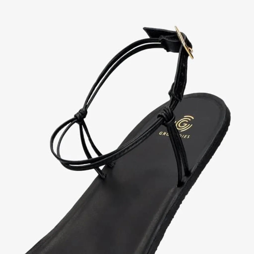 Groundies Cadiz Black Barfußsandalen