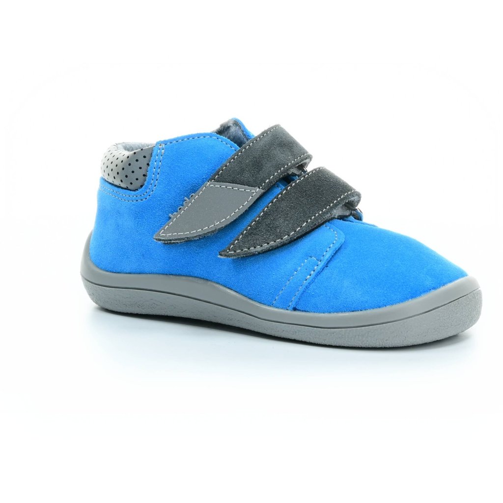 Beda Tom mit Membran Neu (BF 0001/W/M/) blaue Barfuß-Stiefeletten