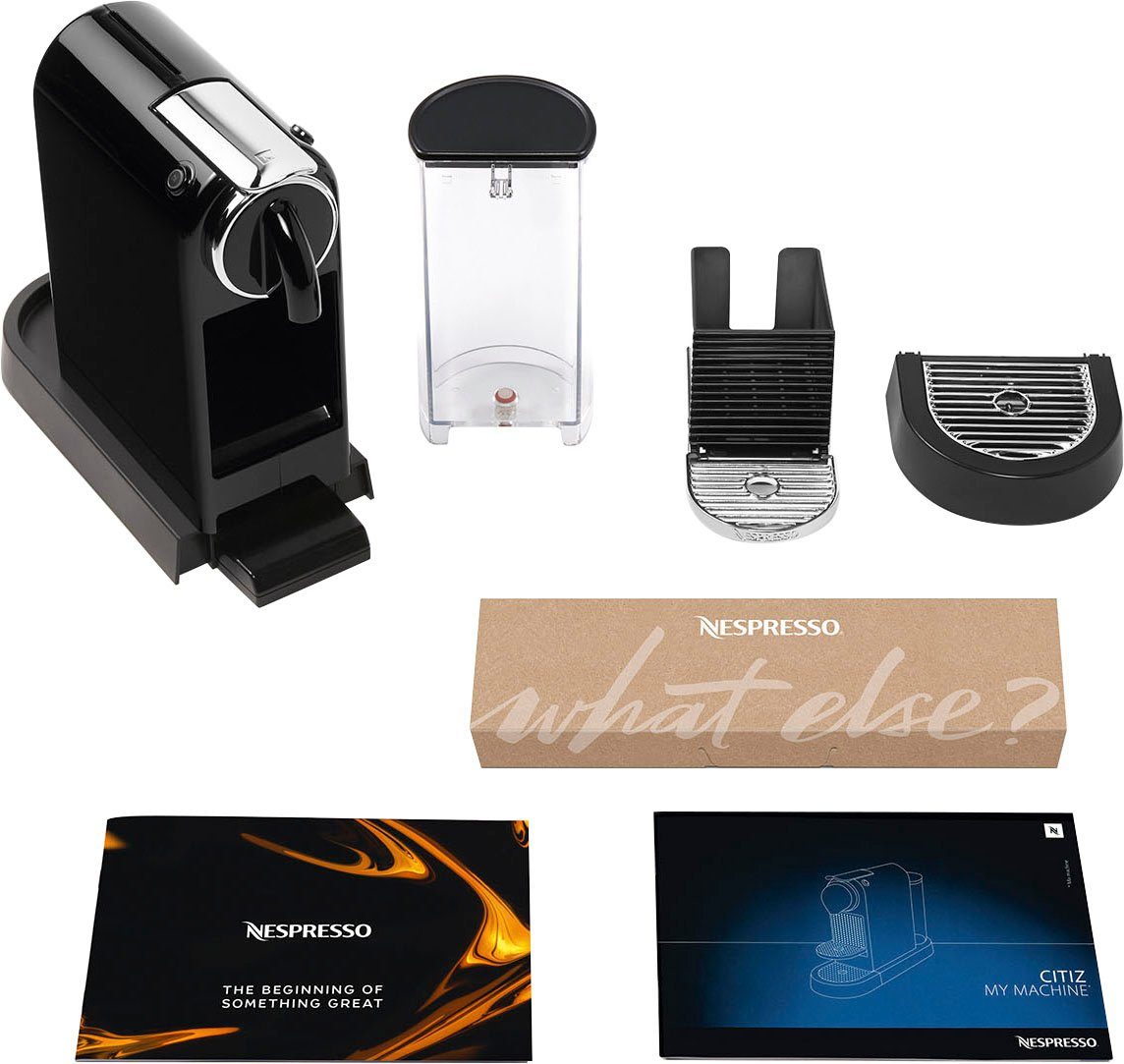 Nespresso Kapselmaschine CITIZ EN 167.B von DeLonghi, Black, inkl. Willkommenspaket mit 7 Kapseln