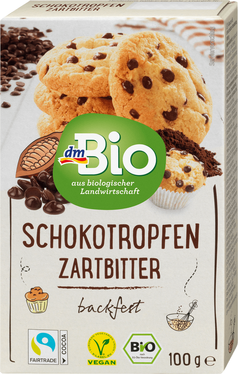 Schokotropfen Zartbitter, backfest, 100 g