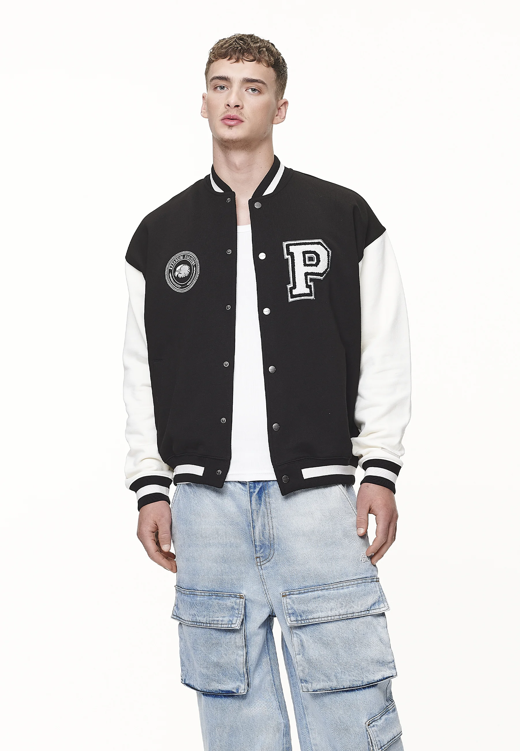 Pegador LINDON VARSITY JACKET - Sudadera con cremallera