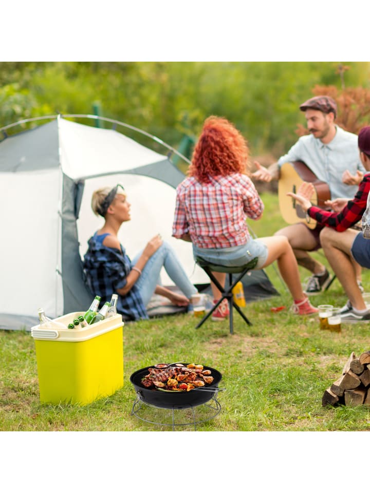 relaxdays Kugelgrill in Schwarz - Ø 36 cm günstig kaufen onesize