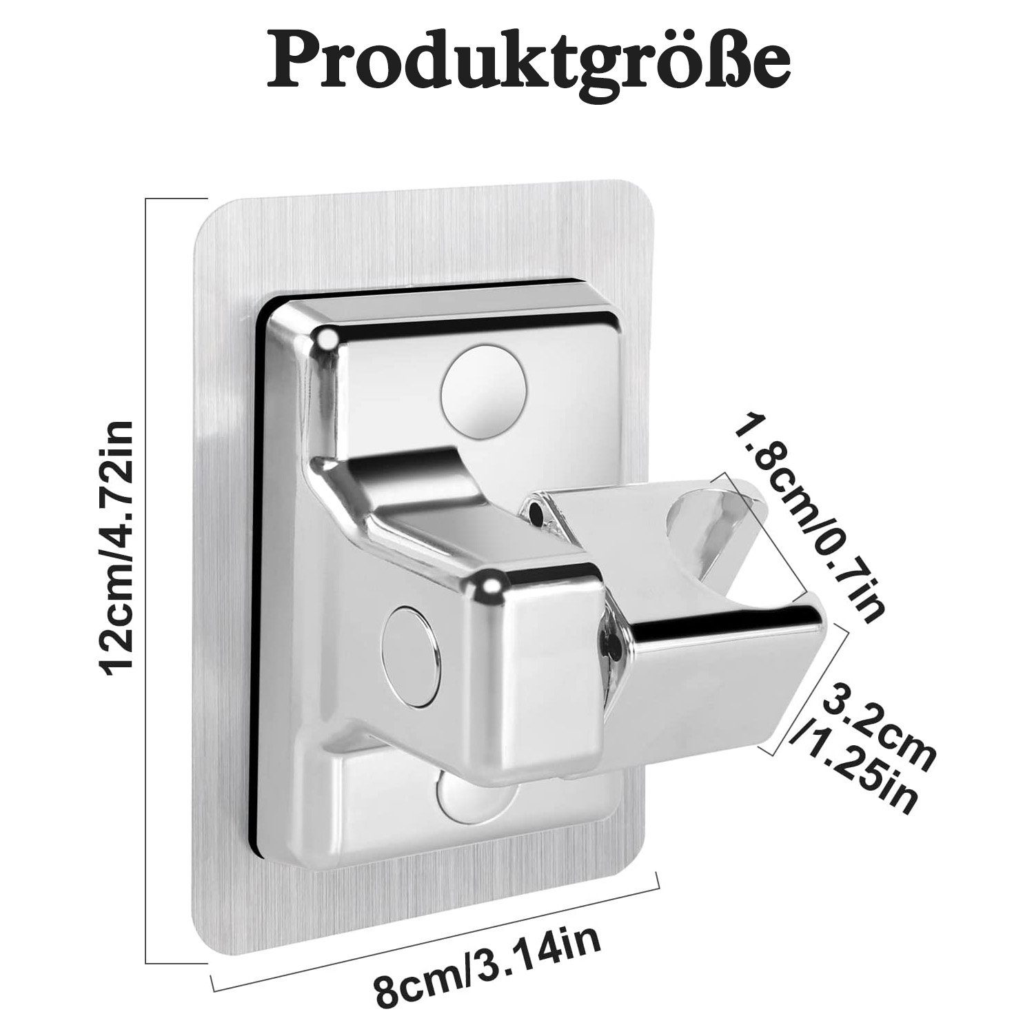NUODWELL Handbrause Duschbrause Duschhalterung ohne Bohren Handbrause Halterung