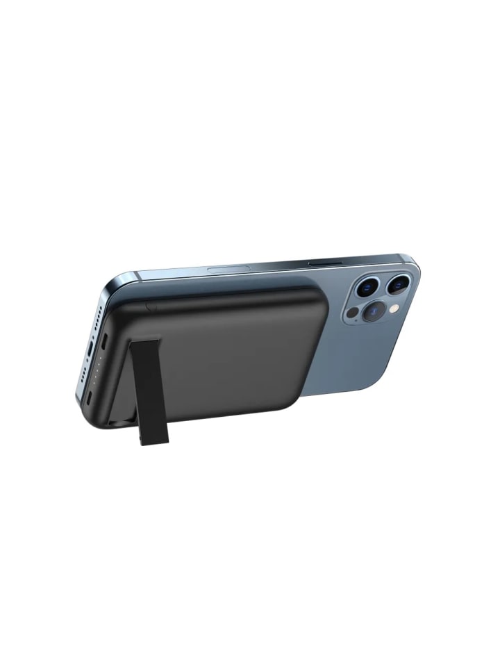 BlueStar Powerbank 5000 mAh kompatibel mit MagSafe 2A 5W W0553 schwarz in Schwarz günstig kaufen 11 cm