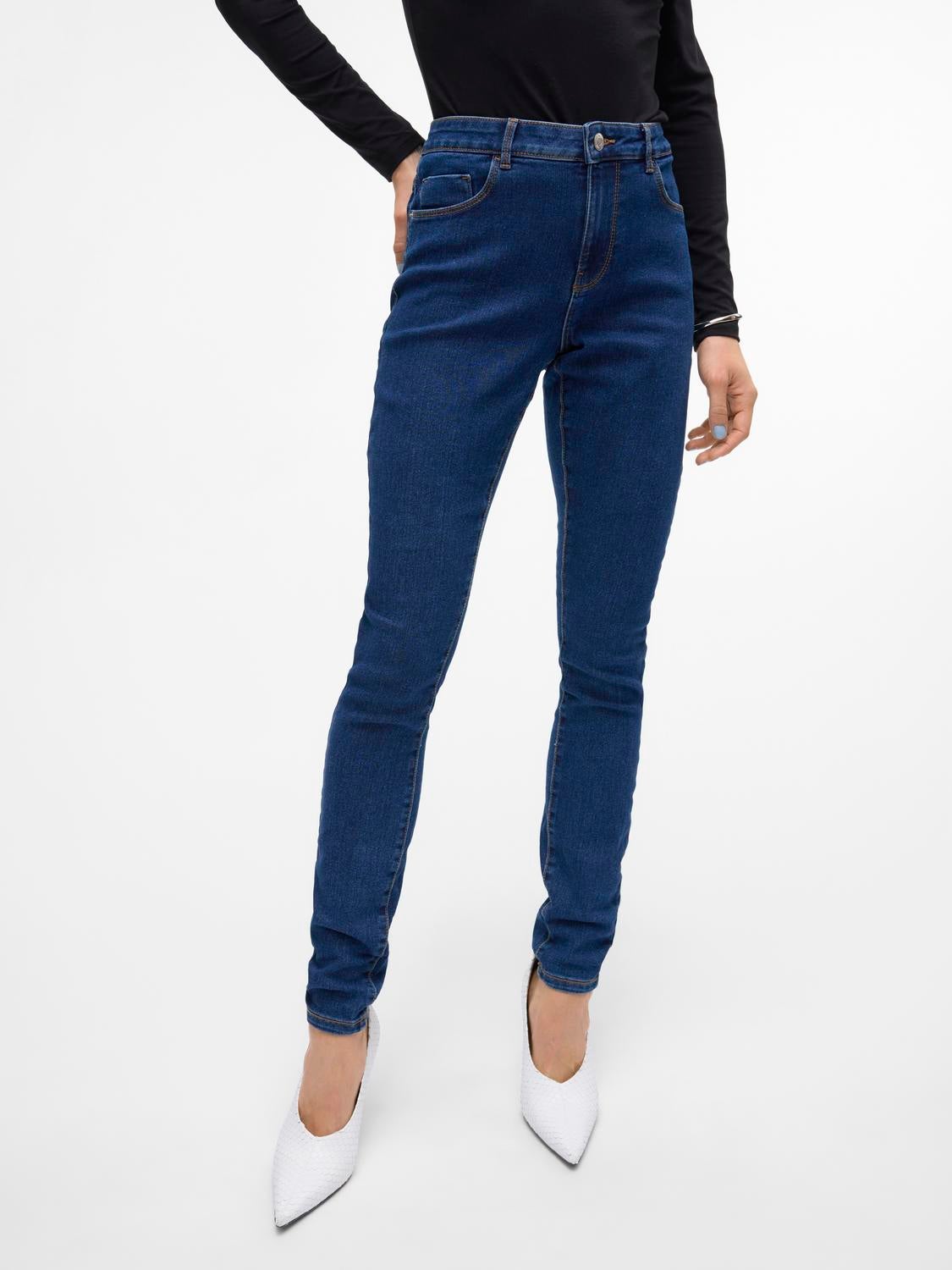 VMELLY Mid Rise Skinny Fit Jeans