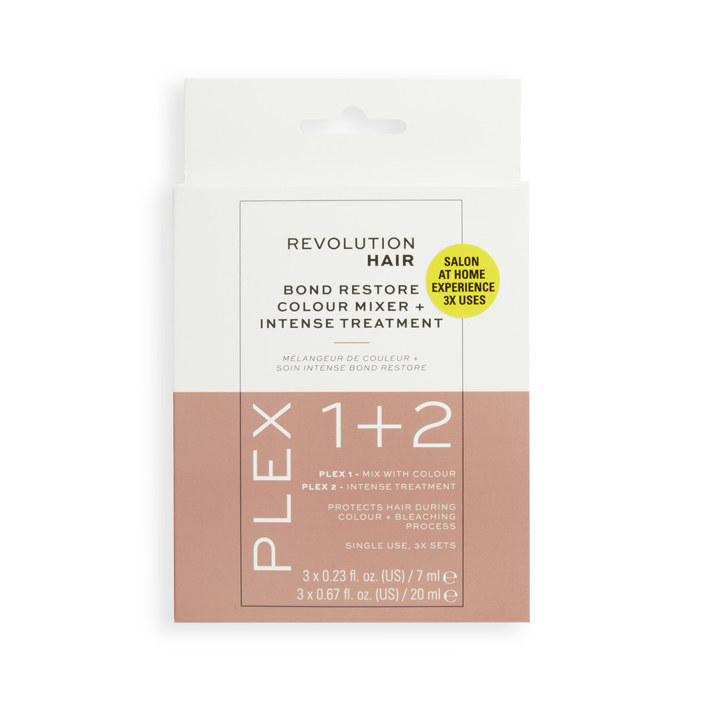 revolution hair Revolution Haircare Plex 1+2 Bond Restore Colour Kit 3pk Soin