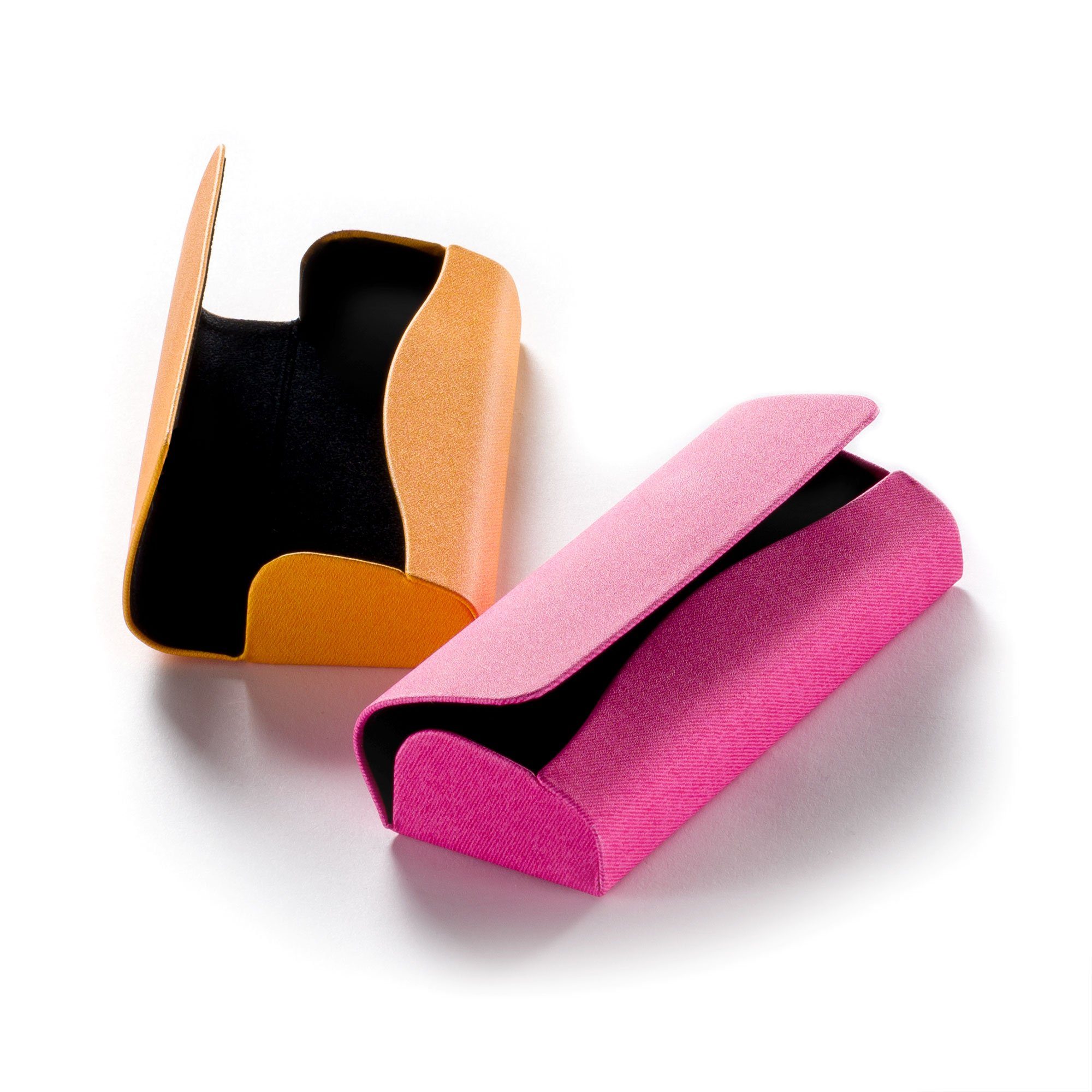 FEFI Brillenetui im bunten Leinen-Look (Hardcase), inklusive Mikrofasertuch