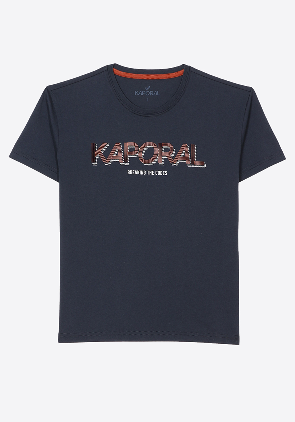 ERWAN  T-shirt bleu marine Garçon 100% coton