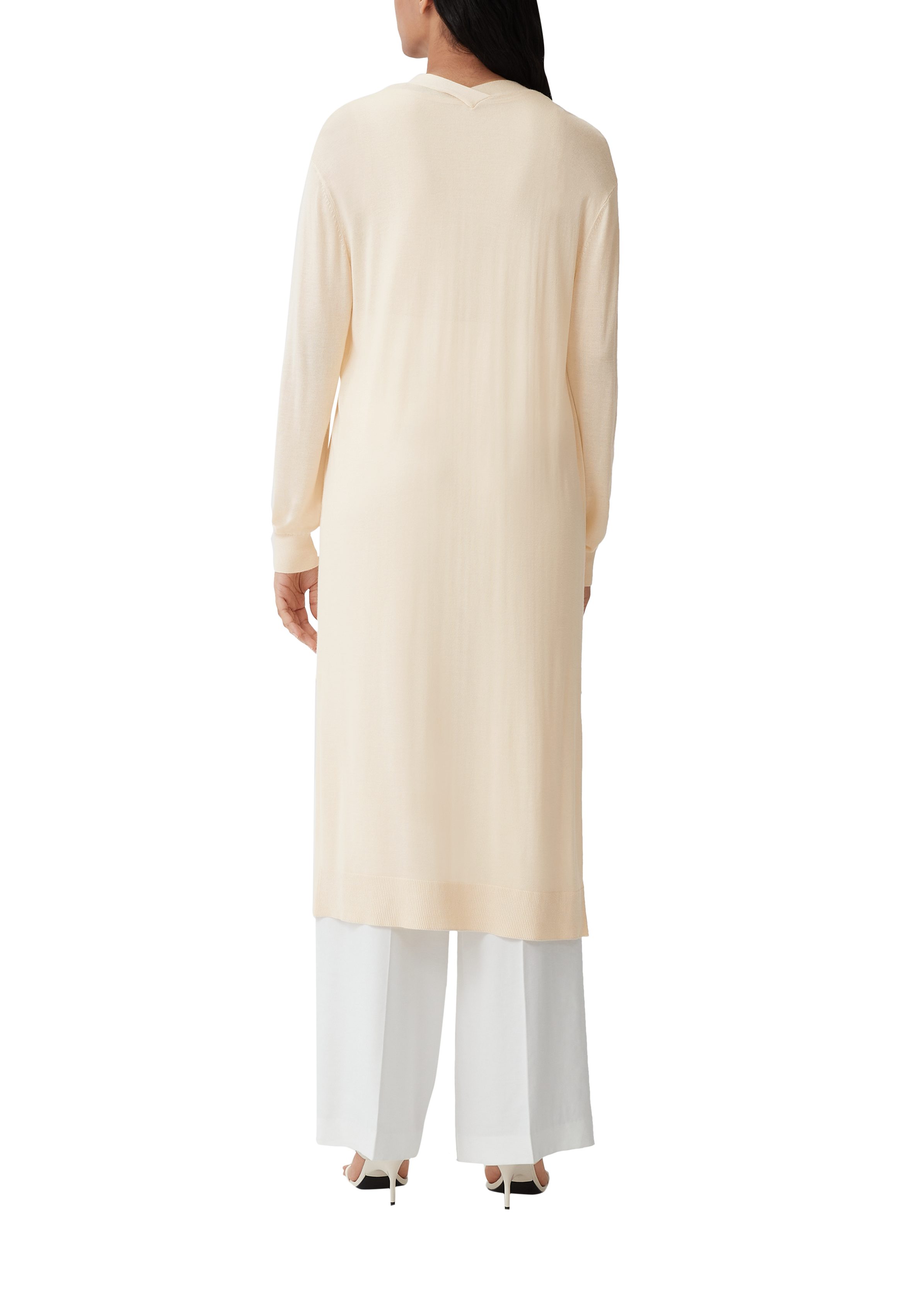 Comma Strickjacke Lange Strickjacke aus Viskose