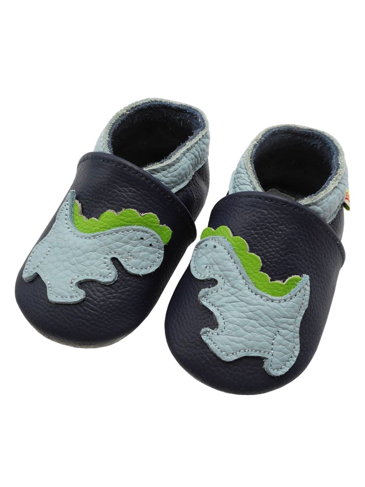 Yalion Leder-Krabbelschuhe 