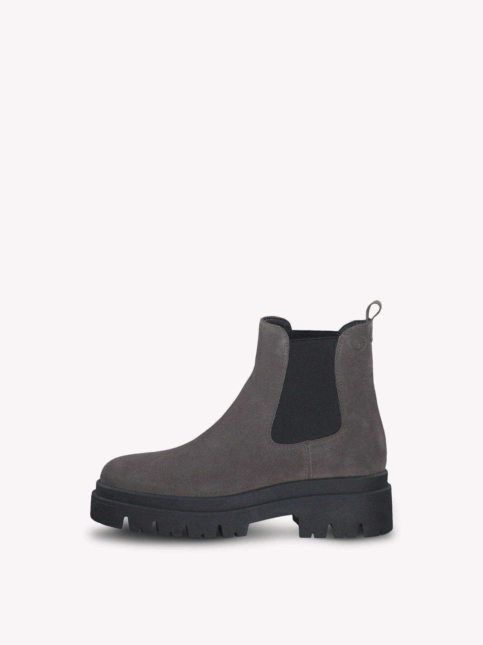 Bottine Chelsea en cuir - gris