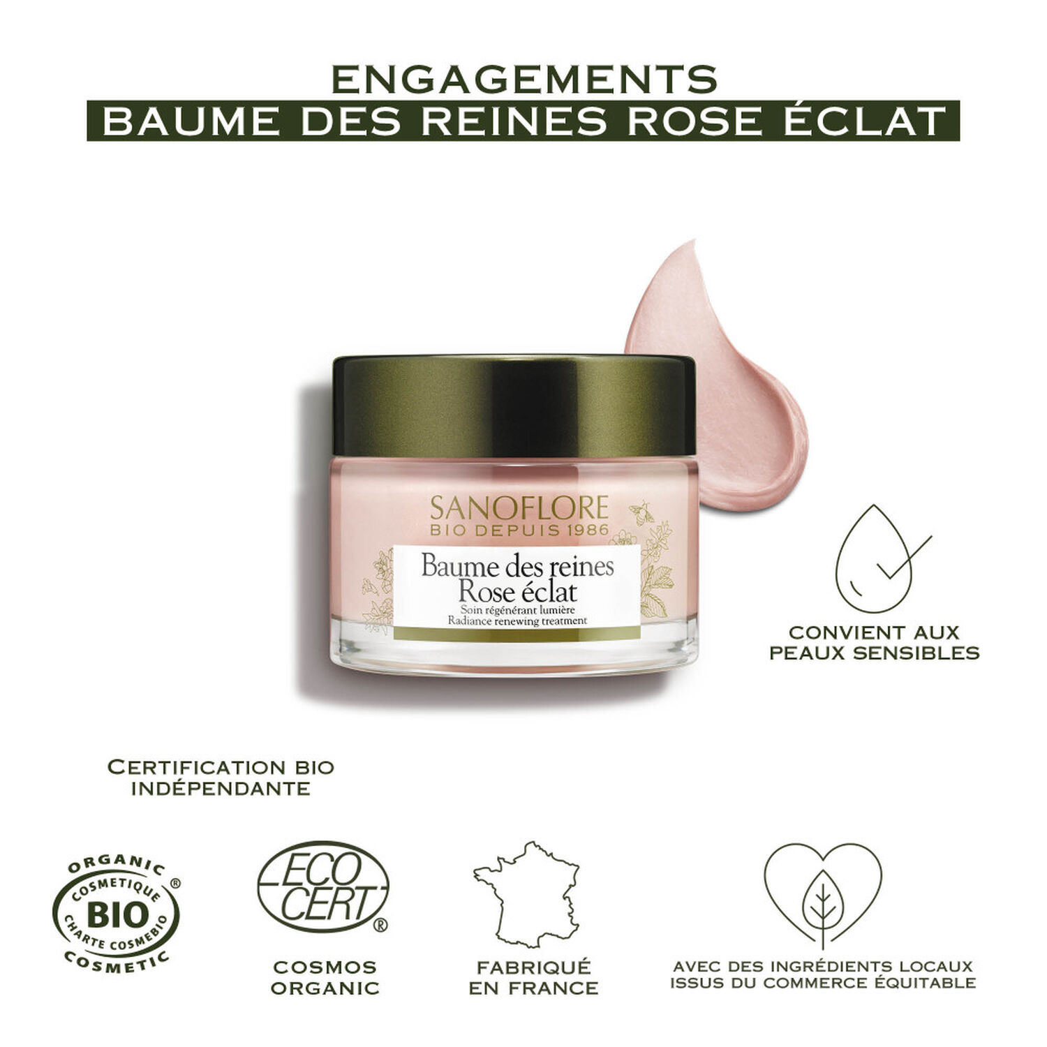 Sanoflore Baume des Reines Rose Eclat Crème Anti-Age 50 ml