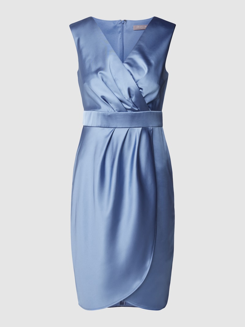 Cocktailkleid mit Taillenpasse in jeans