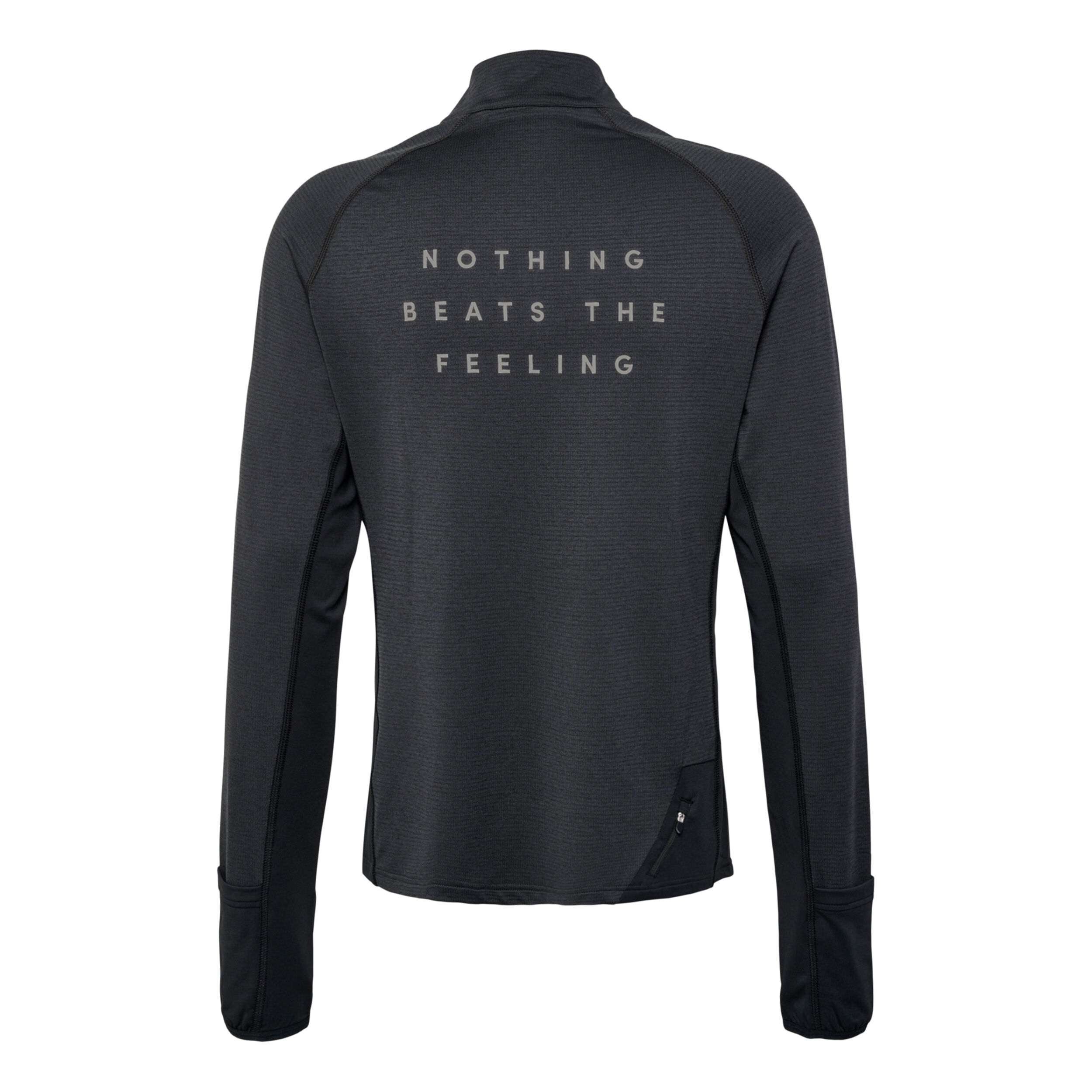 Mesa Half-Zip Lauftop Herren - Schwarz