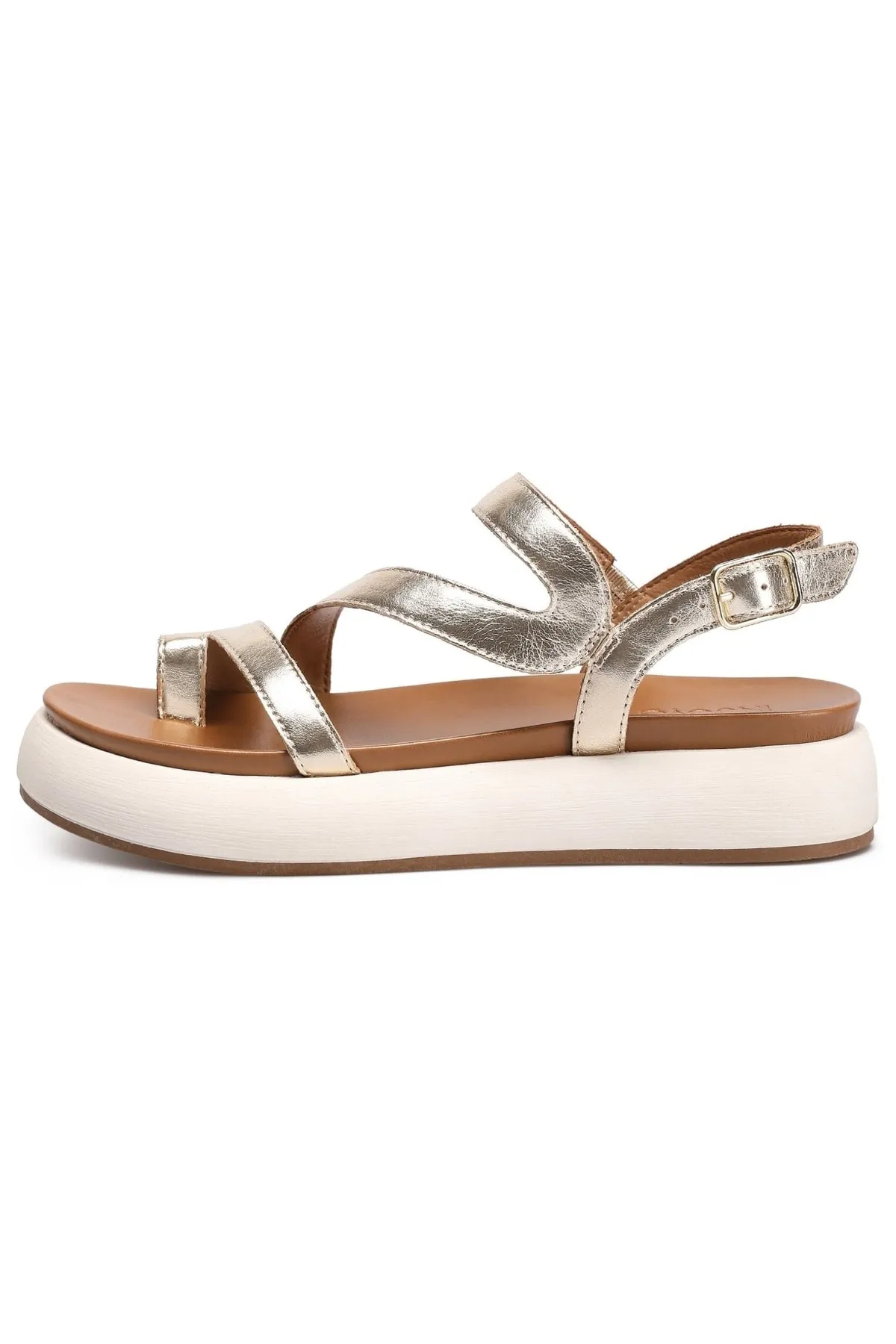 INUOVO  Sandalette - Goldfarben - Flacher Absatz