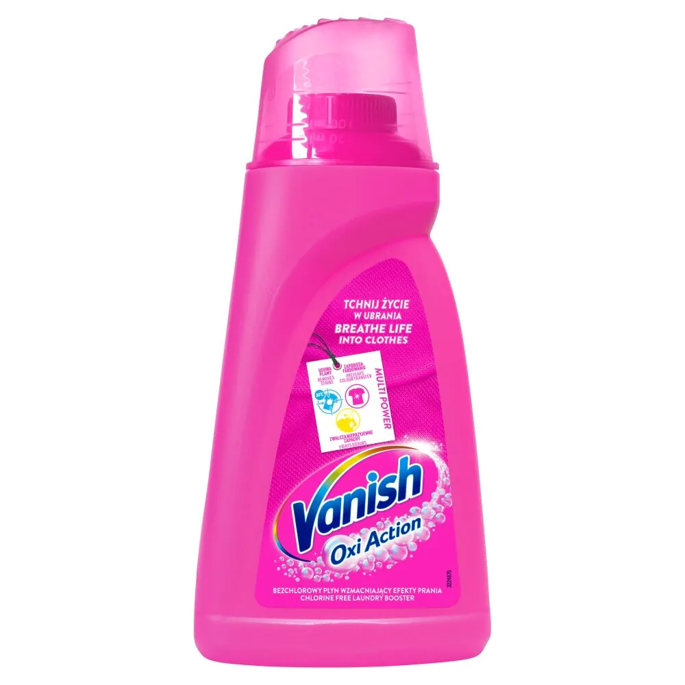 Vanish Oxi Action Pink skystas audinių dėmių valiklis