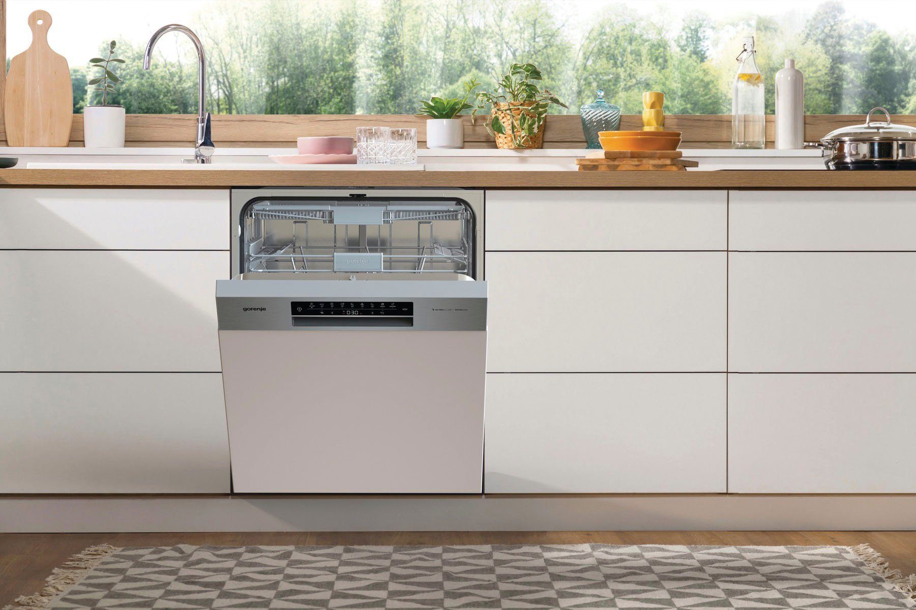 GORENJE teilintegrierbarer Geschirrspüler, GI 673B60, 9,6 l, 16 Maßgedecke, TotalDry autom. Türöffnung