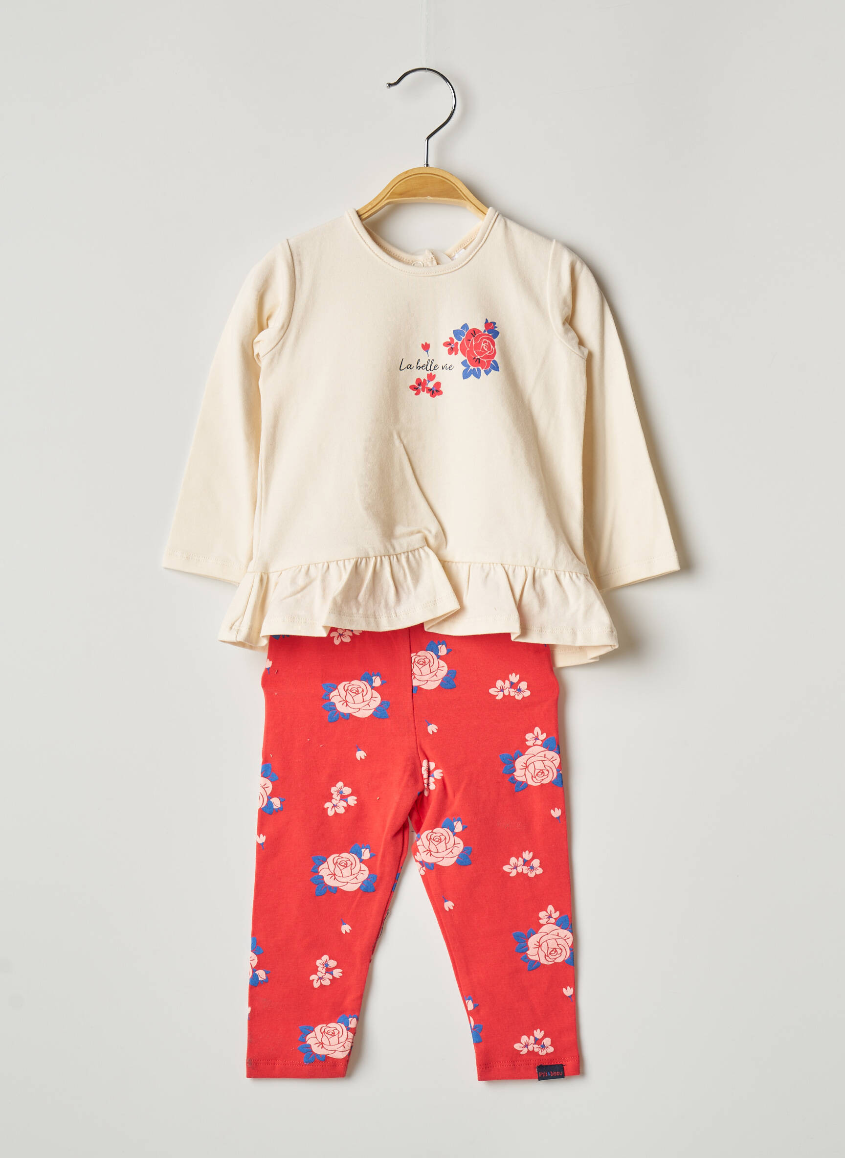 P Tit Bisou Ensembles Pantalon Fille couleur beige