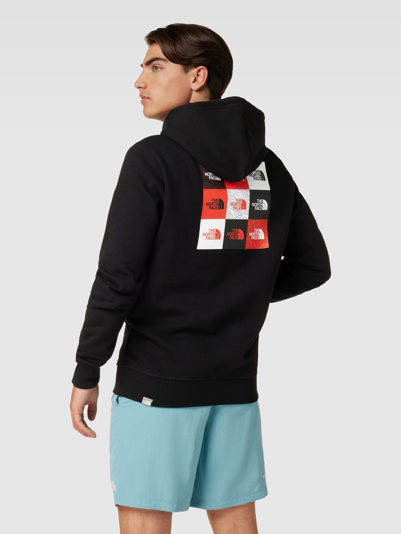 Hoodie mit Känguru-Tasche in schwarz