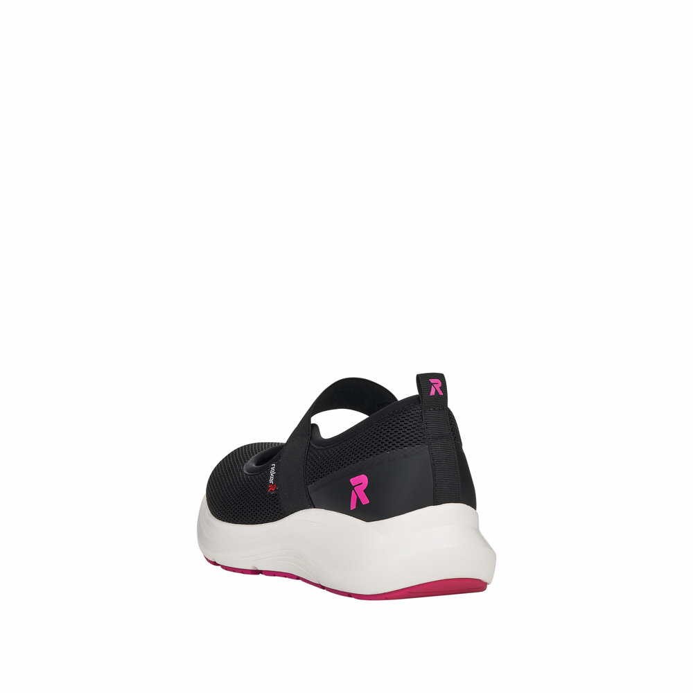 RIEKER Sportliche Slipper schwarz