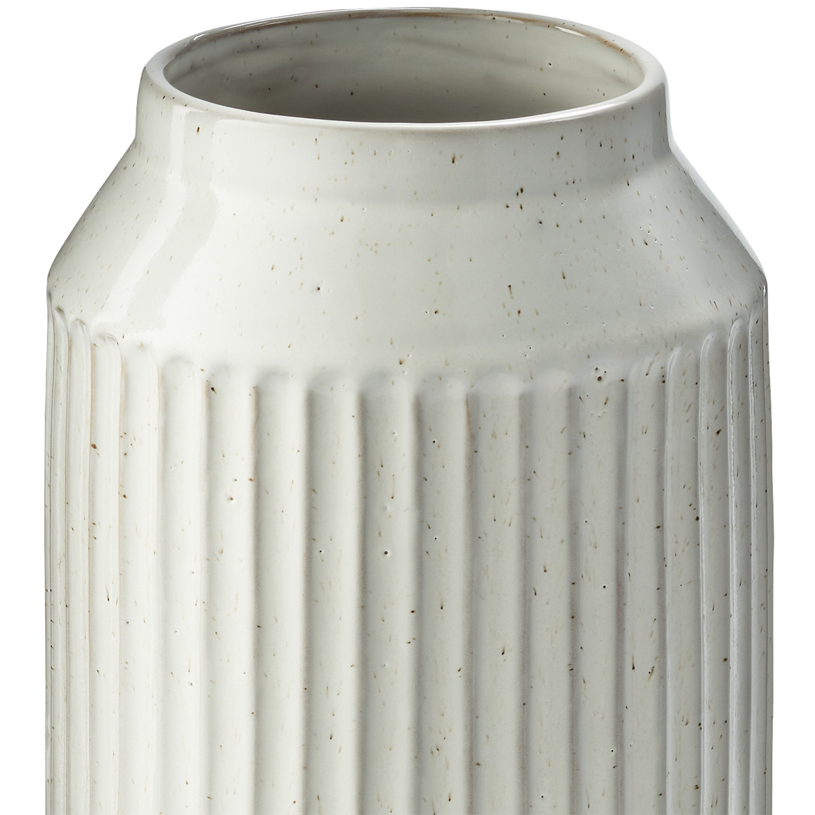 Vase in Riffel-Optik