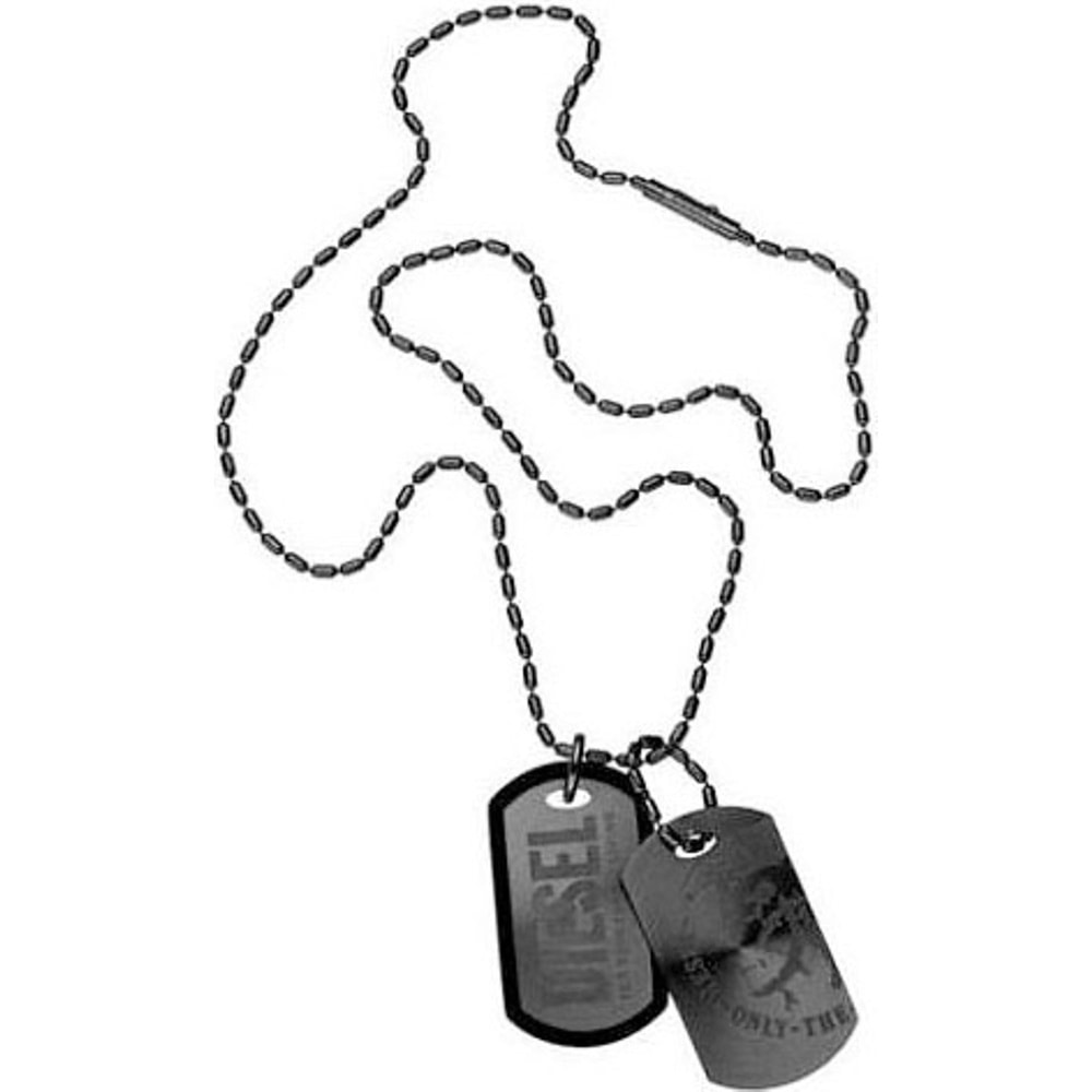 Diesel Chaînette Acier inoxydable, Caoutchouc collier