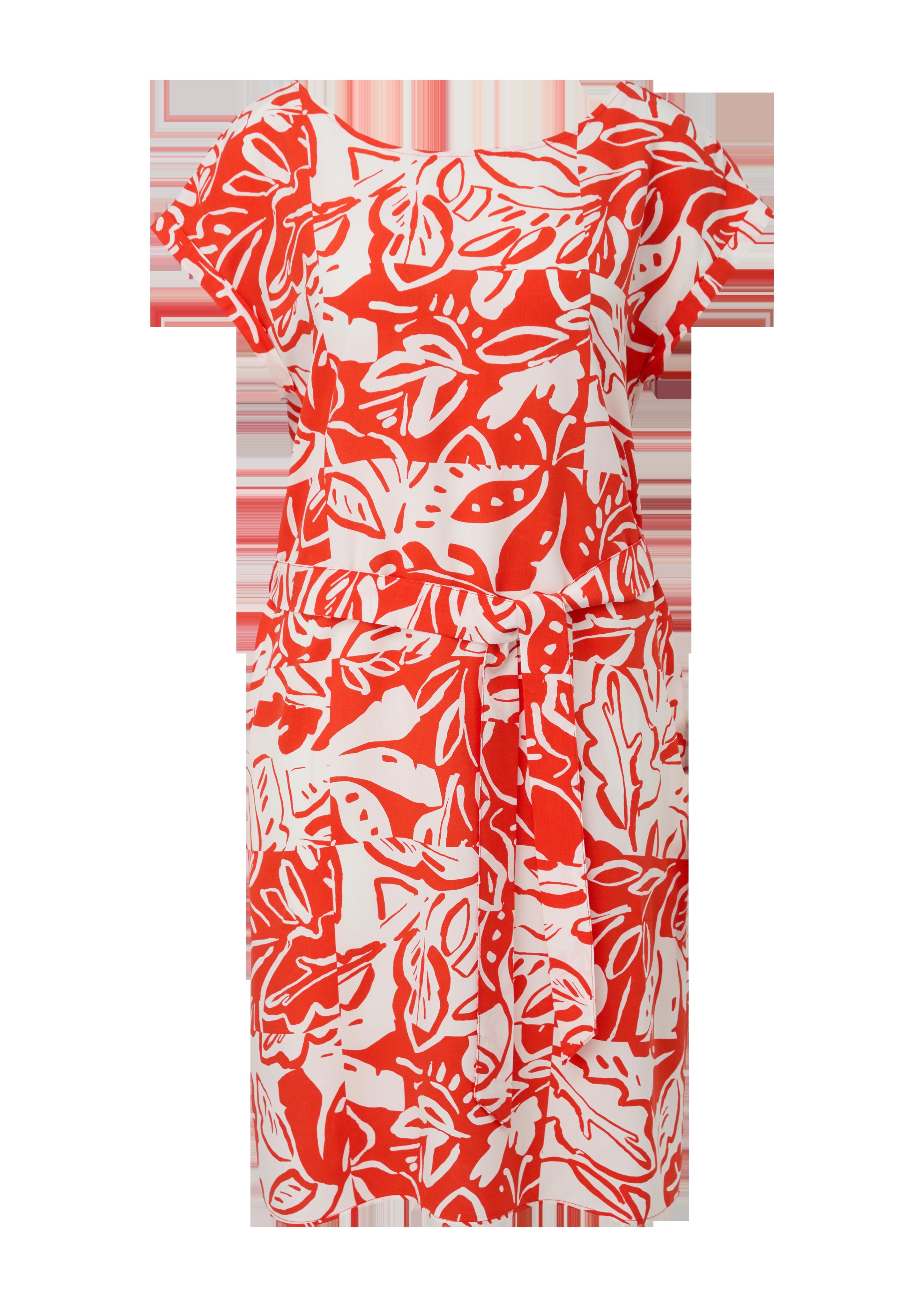 Kleid mit Bindeband aus Viskose  2131810-25A0