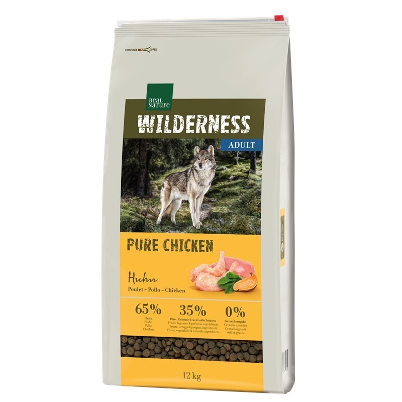 REAL NATURE Hundetrockenfutter REAL NATURE WILDERNESS Adult Pure Chicken 12 kg