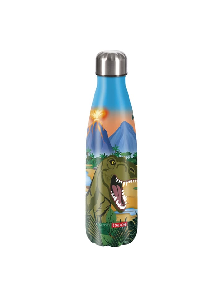 Step by Step Edelstahltrinkflasche in Dino Torex, Edelstahl günstig kaufen 28