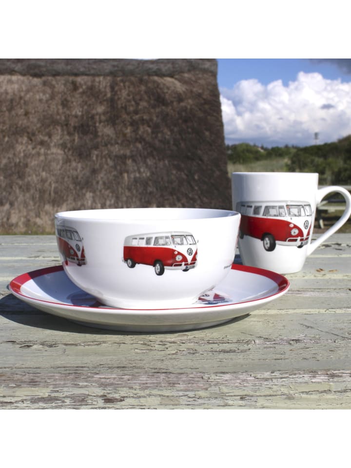 Geda Labels Müslischale VW Classic rot 500ml in Weiß - 500ml günstig kaufen onesize