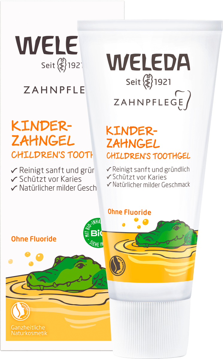 Zahnpasta Gel Kinder fluoridfrei, 50 ml